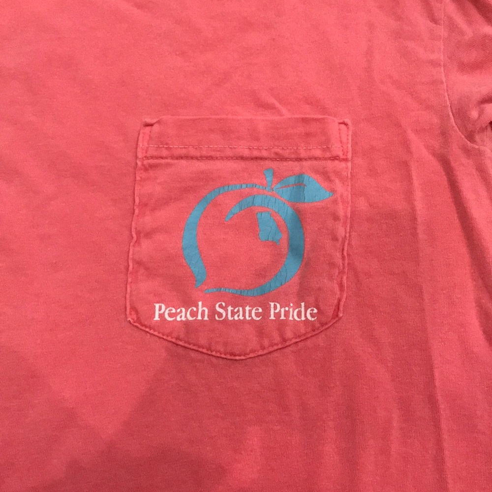 Peach State Pride Long Sleeve Pocket Tee